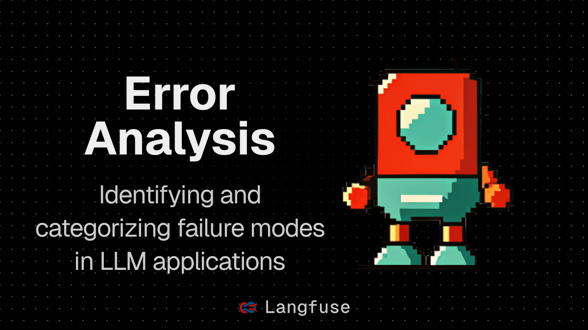 Error Analysis to Evaluate LLM Applications